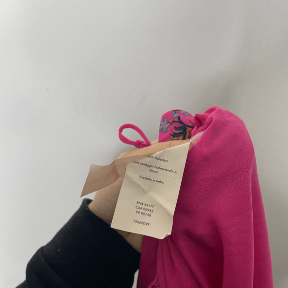 DIANE VON FURSTENBERG DVF Ruffle Cuff Dress in Floating Lily Ranunculus womens M - Picture 8 of 8